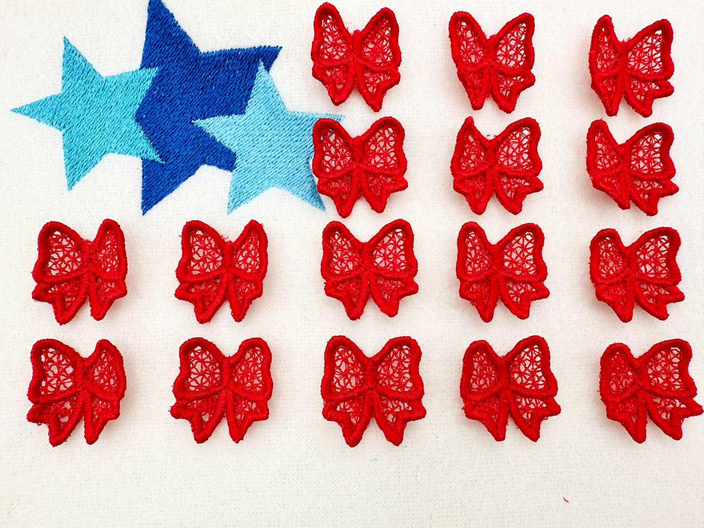 Patriotic Bow Flag 3D