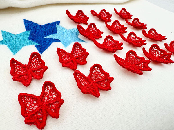 Patriotic Bow Flag 3D