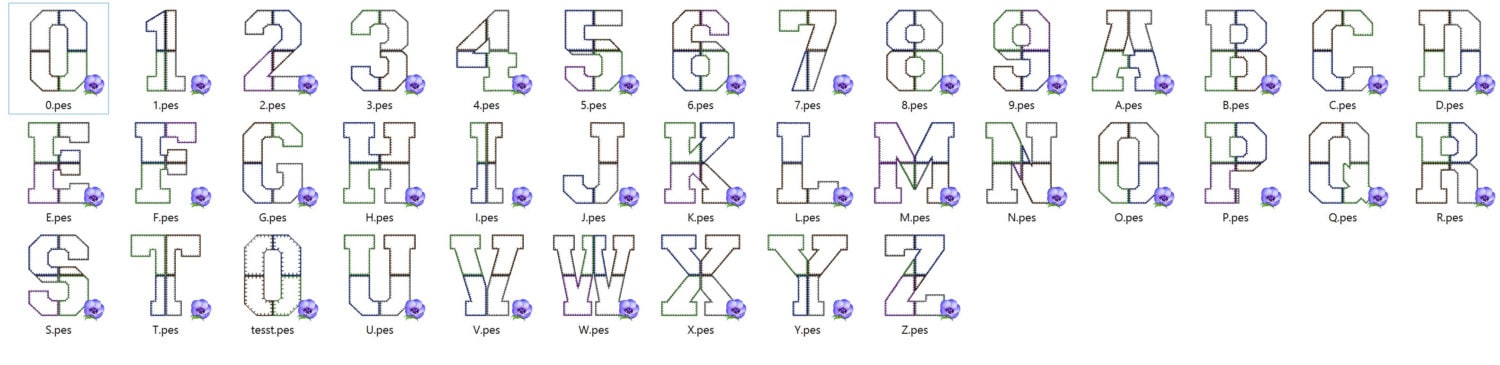 Simply 4 way Patchwork Applique font – Instant Download | Artapli