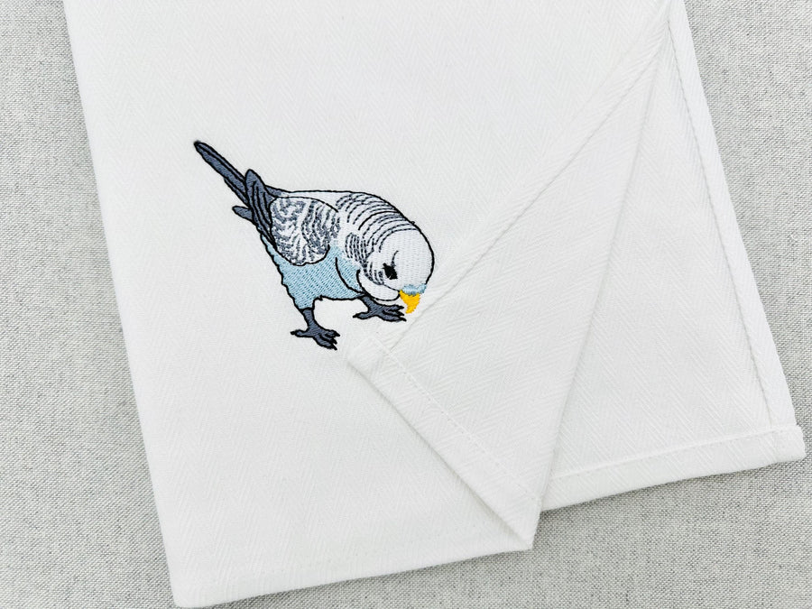 Budgerigar Parakeet Budgie Parrot kitchen dish towel pet bird thief machine embroidery designs ITH