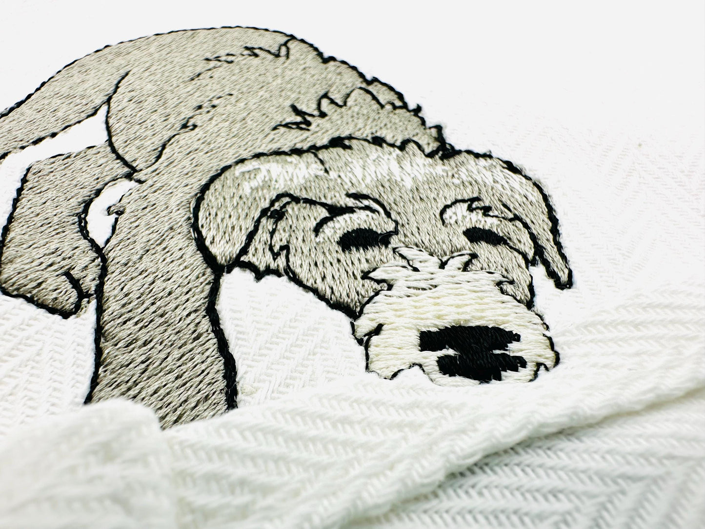 Playing Irish Wolfhound Puppy