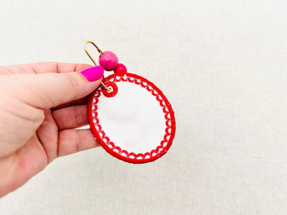 Scalloped Bag Tag Charm
