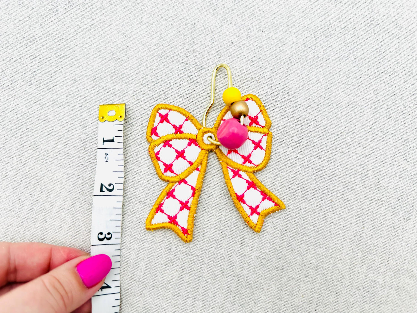 Chic Bow Bag Tag Charm