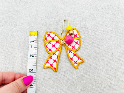Chic Bow Bag Tag Charm