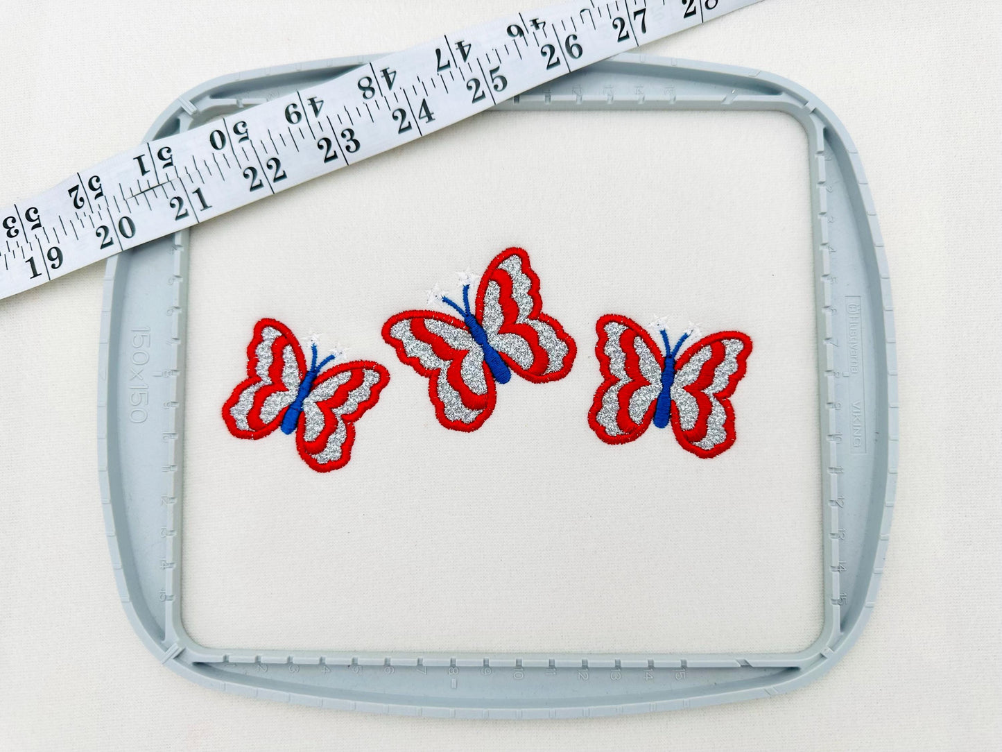 Patriotic Butterfly Glitter HTV
