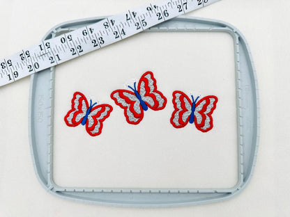 Patriotic Butterfly Glitter HTV