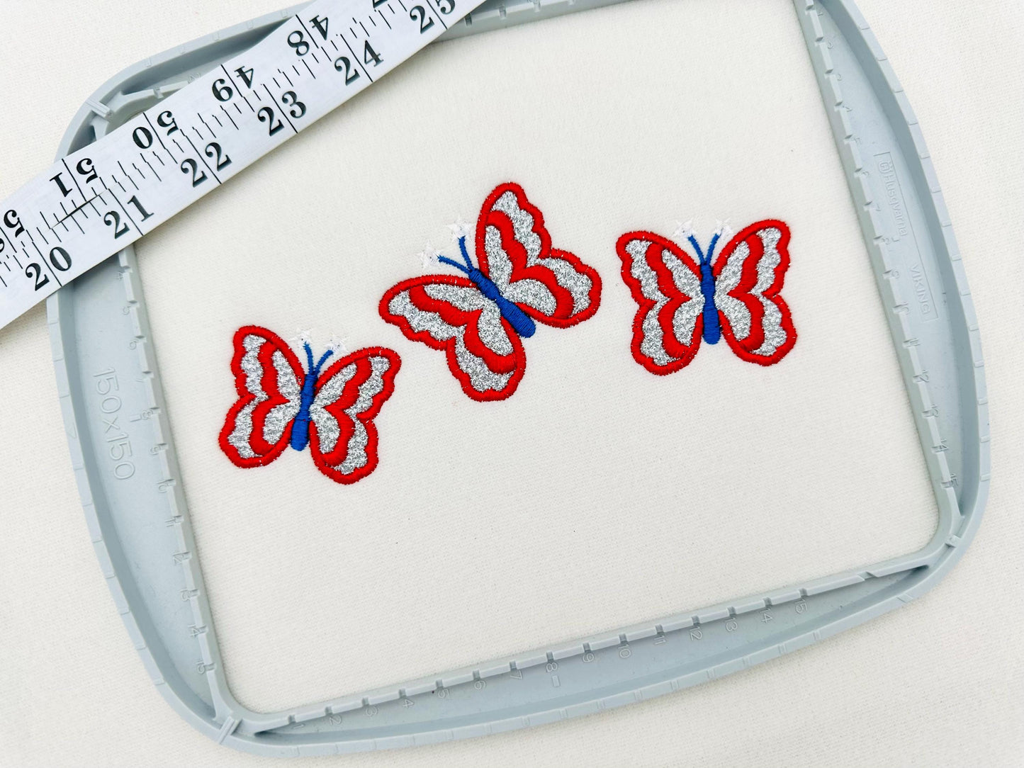 Patriotic Butterfly Glitter HTV