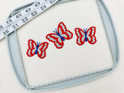 Patriotic Butterfly Glitter HTV