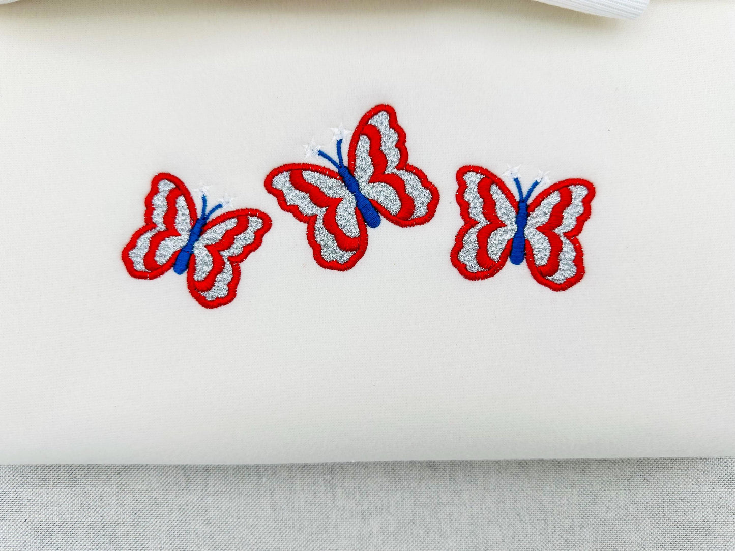 Patriotic Butterfly Glitter HTV