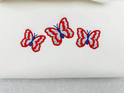 Patriotic Butterfly Glitter HTV