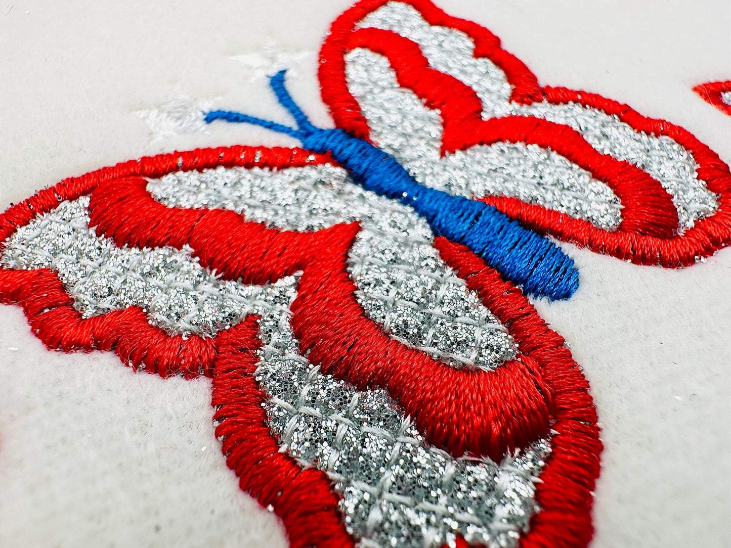 Patriotic Butterfly Glitter HTV