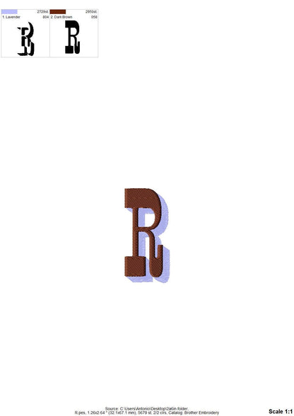 Varsity style Liberty Shadow Font