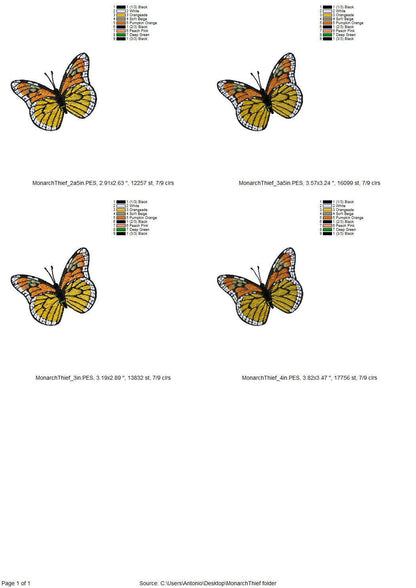 Flying Monarch Butterfly