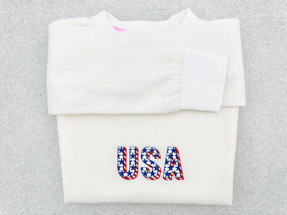 Patriotic Fill Stitch Font