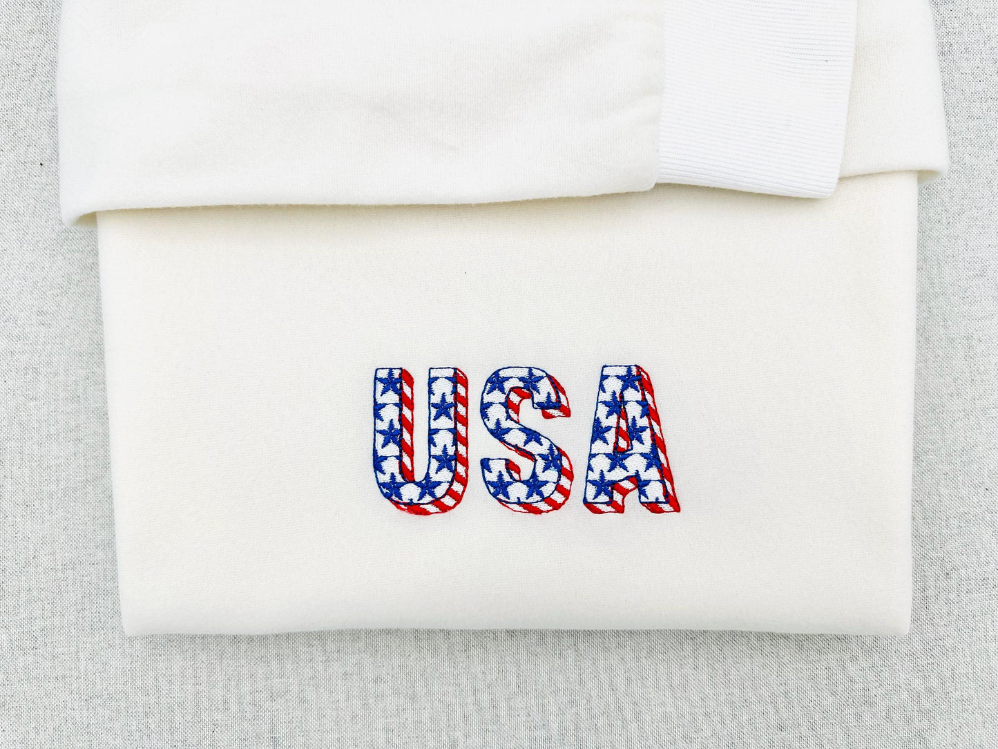 Patriotic Fill Stitch Font