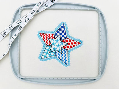 Patriotic Patchwork Star