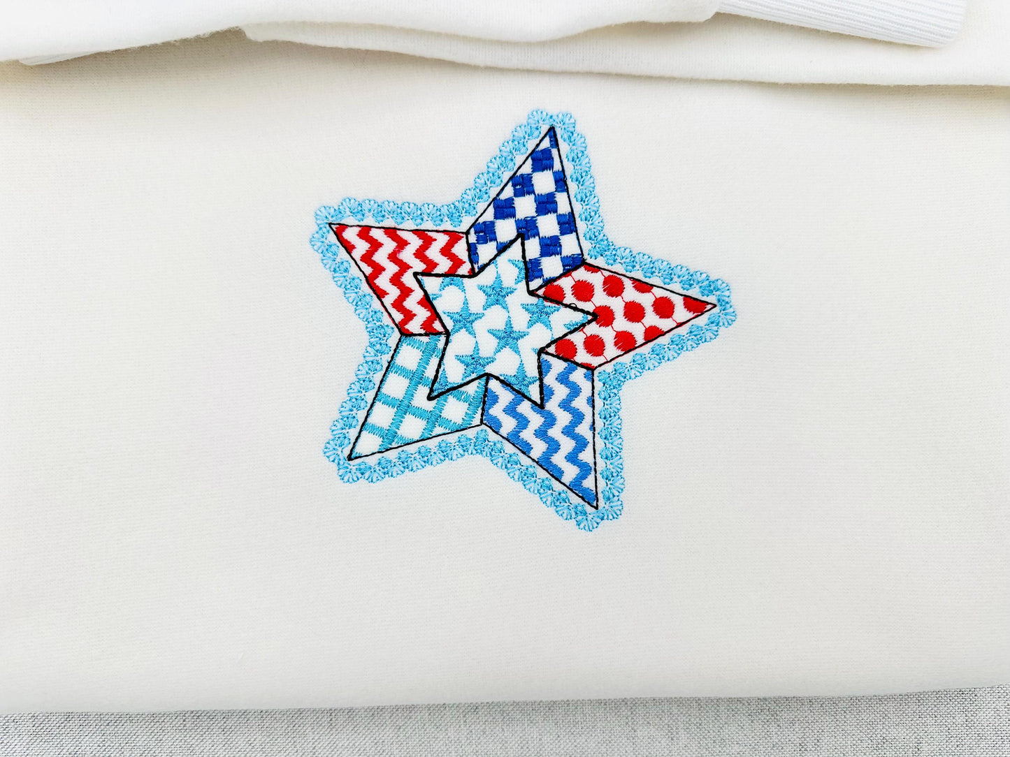 Patriotic Patchwork Star