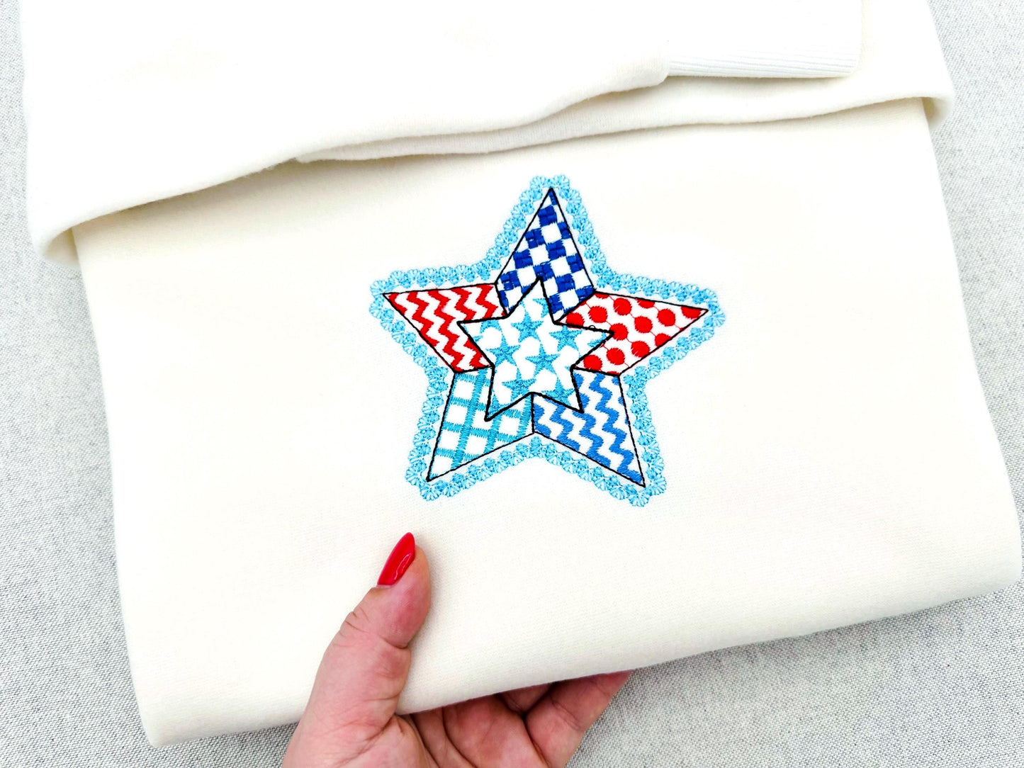 Patriotic Patchwork Star