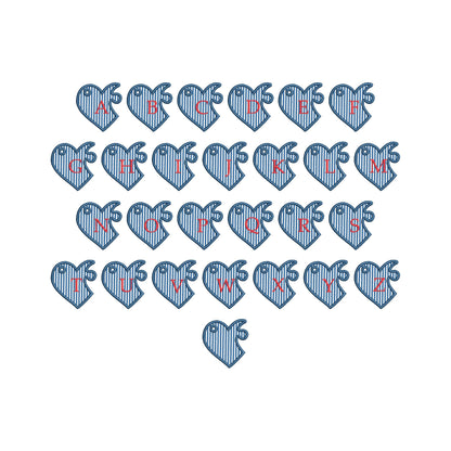 Split Heart Puzzle Bag Tag Charm