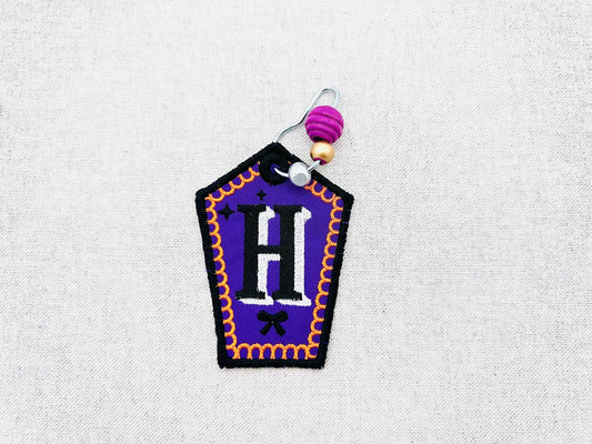 Halloween Monogram Bag Tag Charm
