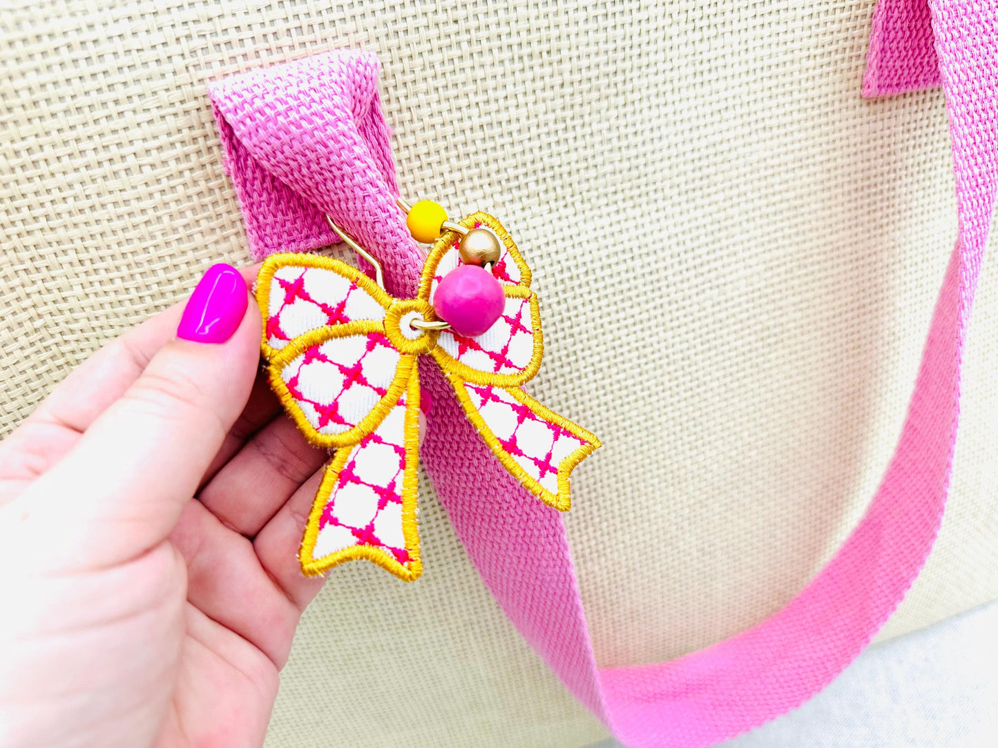 Chic Bow Bag Tag Charm