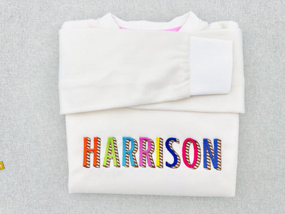 Striped Shadow Font Crystal