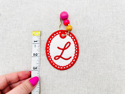 Scalloped Bag Tag Charm