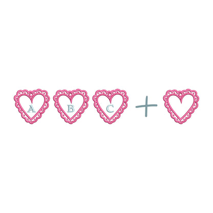 Heart Monogram Bag Tag Charm