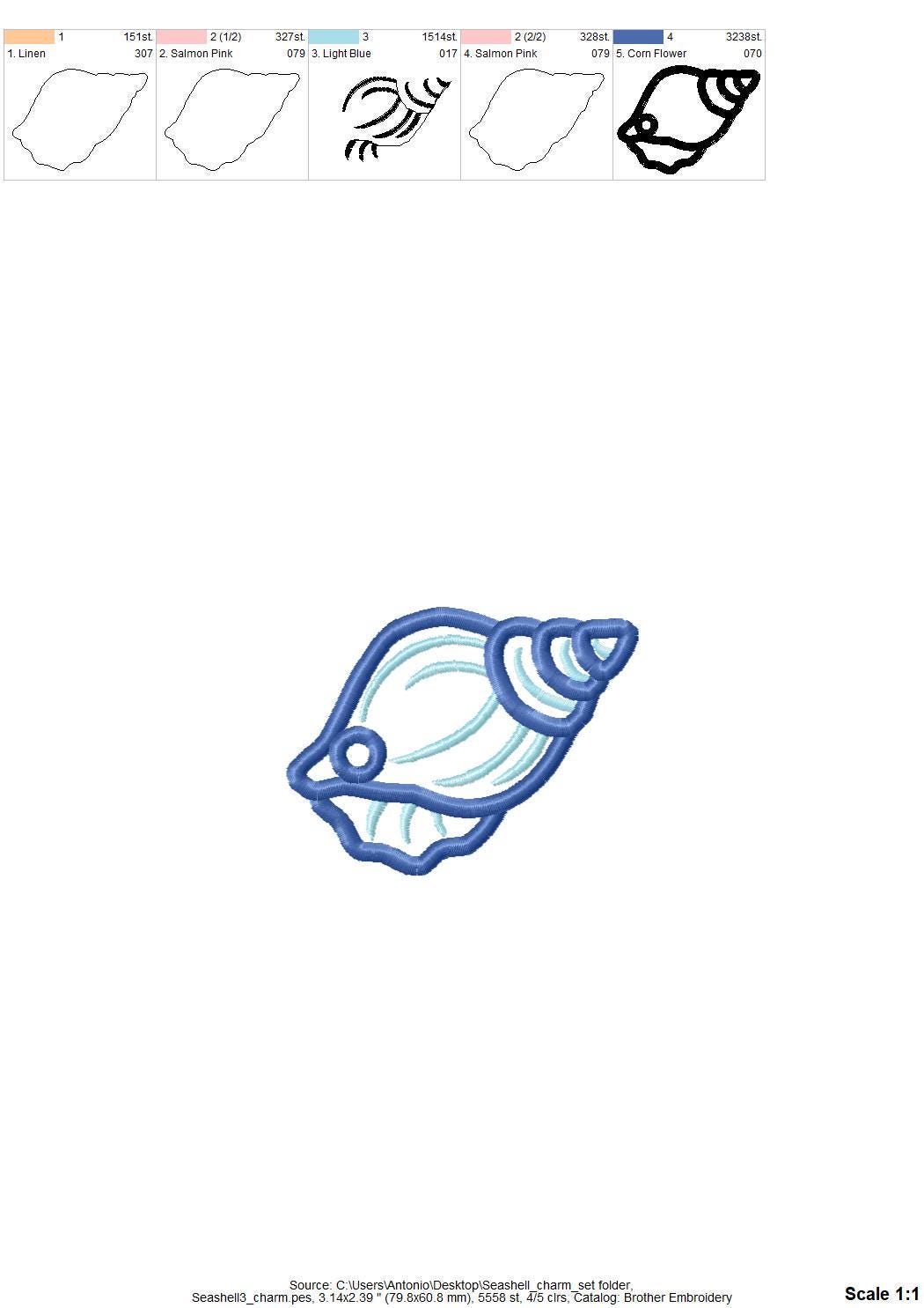 Summer Beach Seashell SET