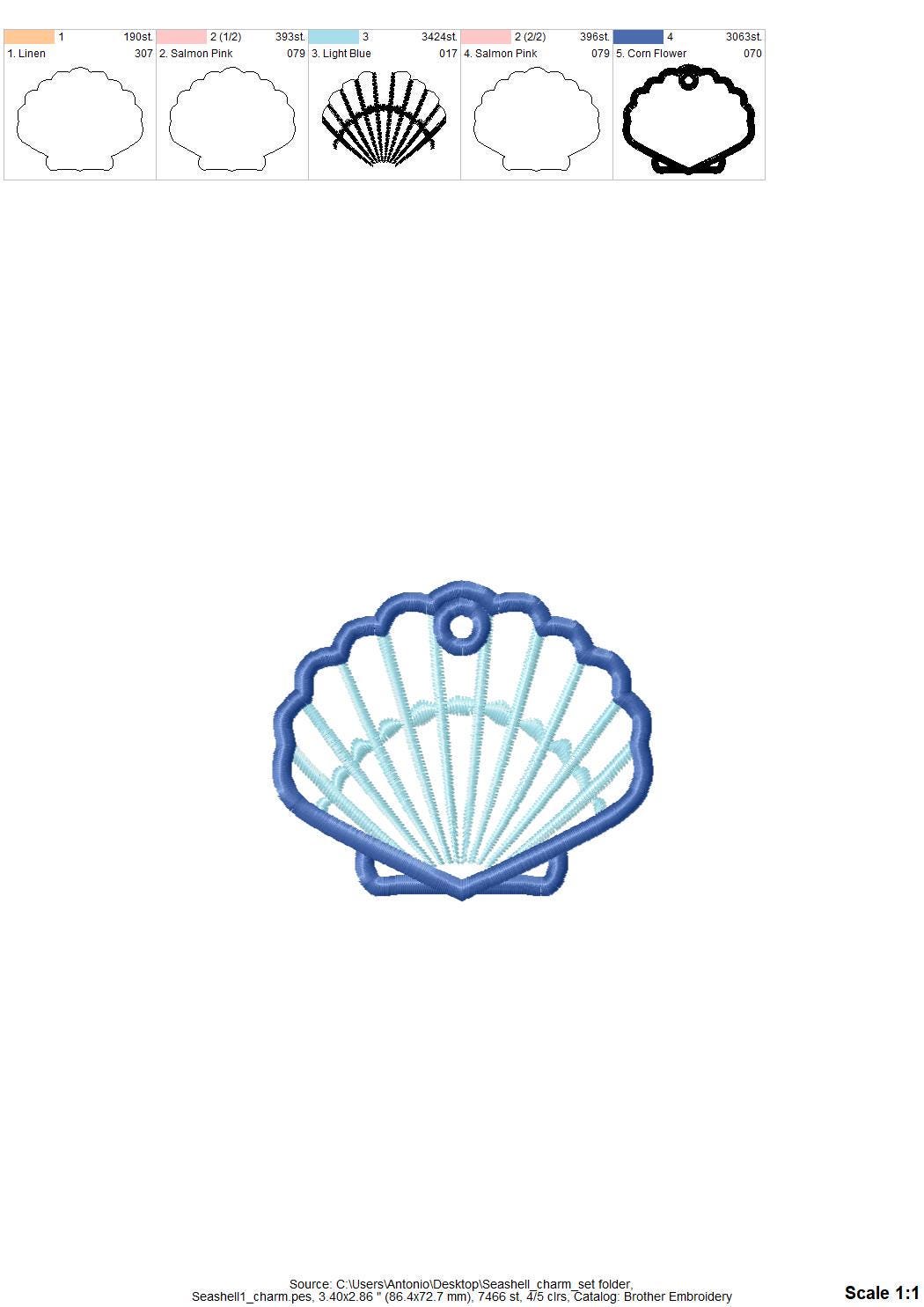 Summer Beach Seashell SET
