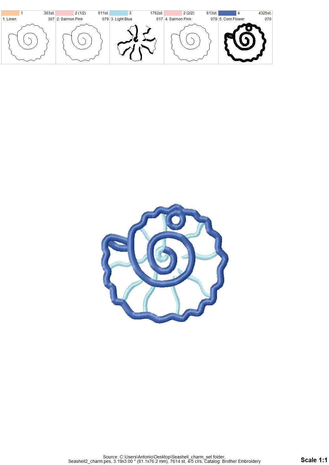 Summer Beach Seashell SET
