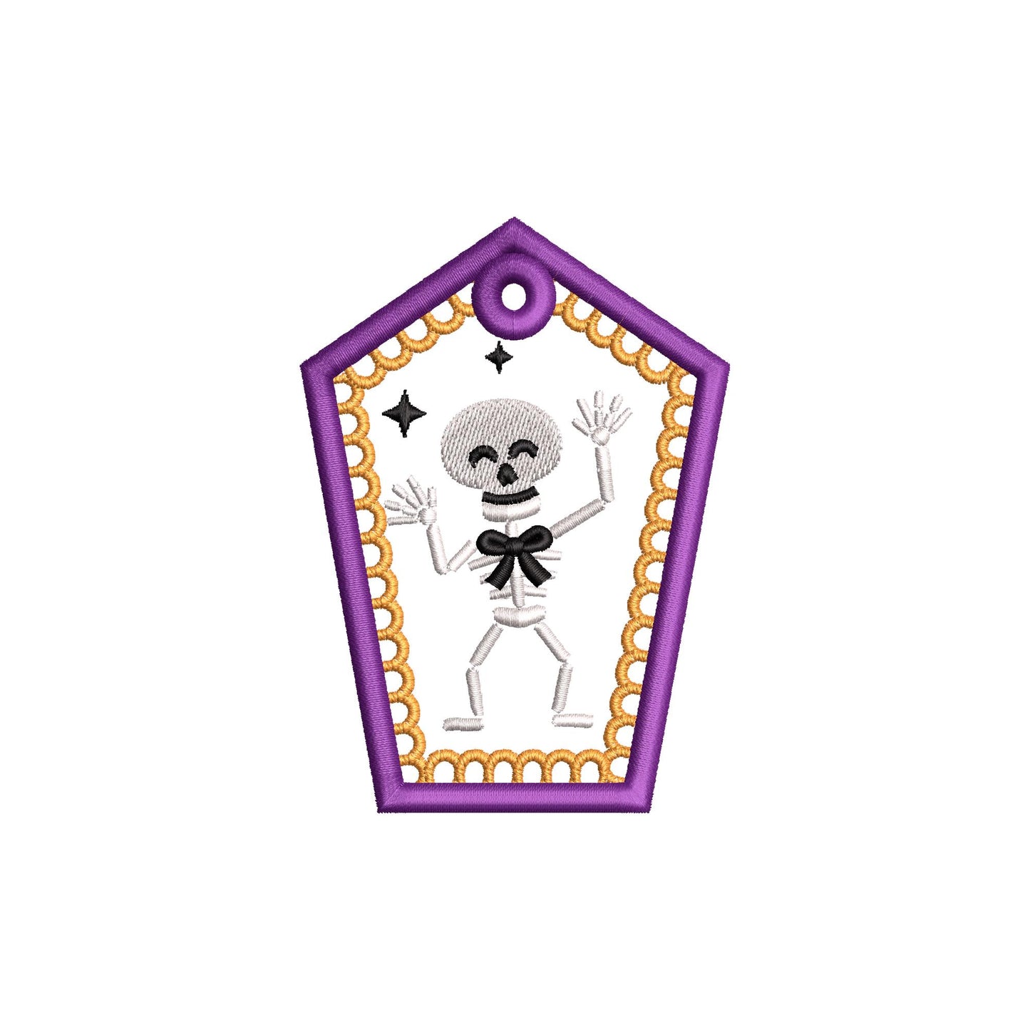 Dancing Skeleton Bag Tag Charm