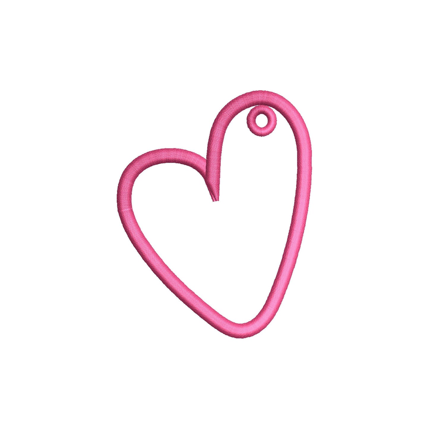 Lovely Heart Bag Tag Charm