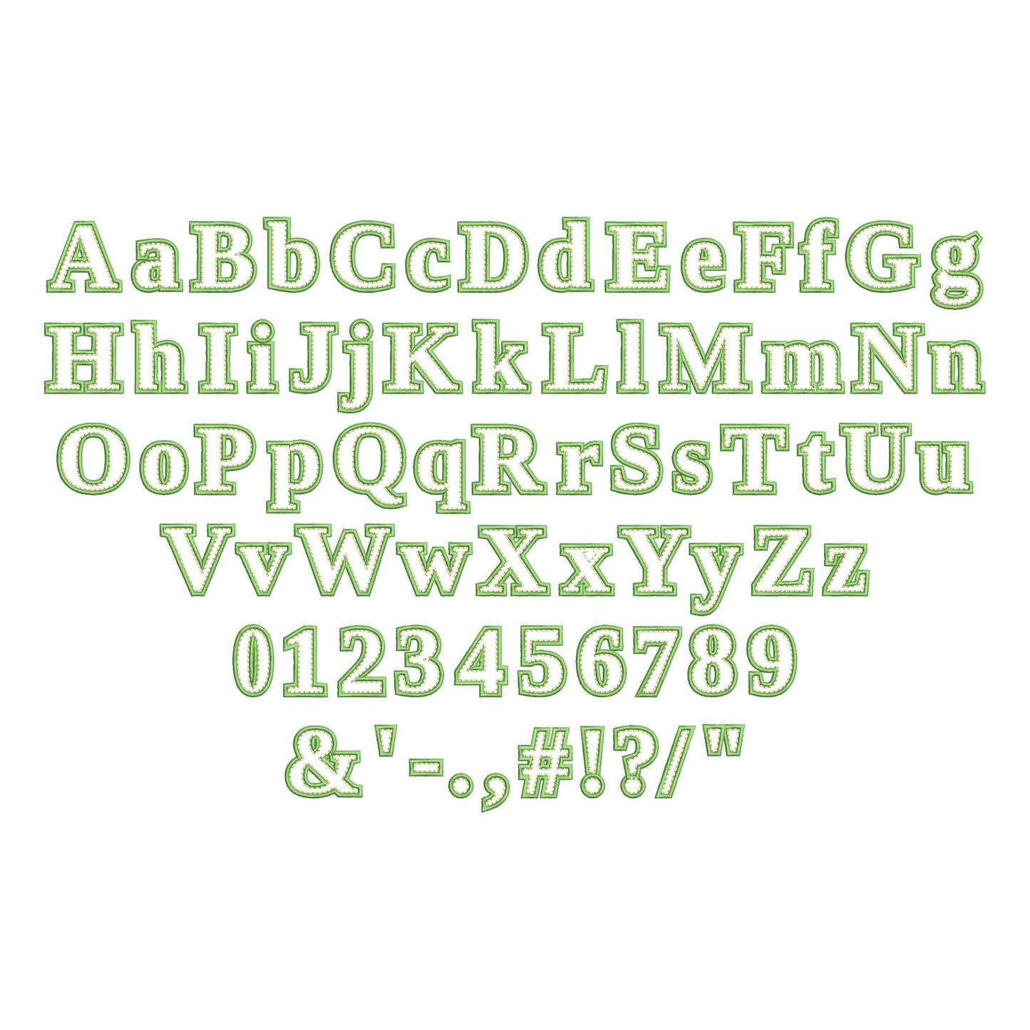 Applique Font Tilda