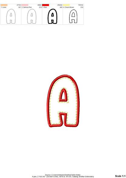Applique Font Meadow Pop
