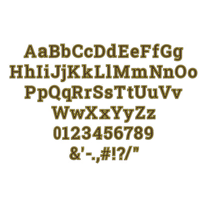 Fill stitch Font Rowan