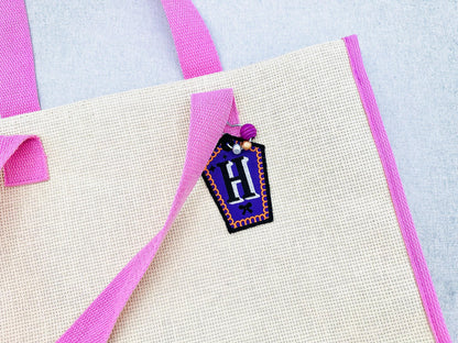 Halloween Monogram Bag Tag Charm