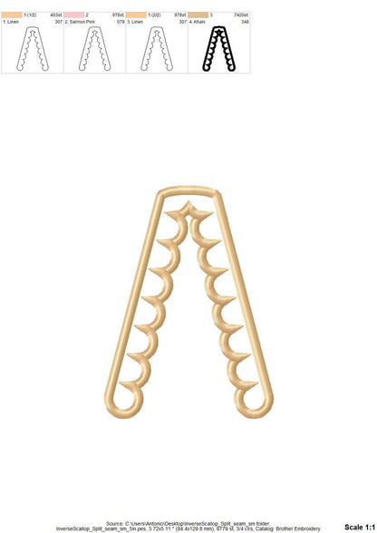 Scalloped Split Side Seam Cutout