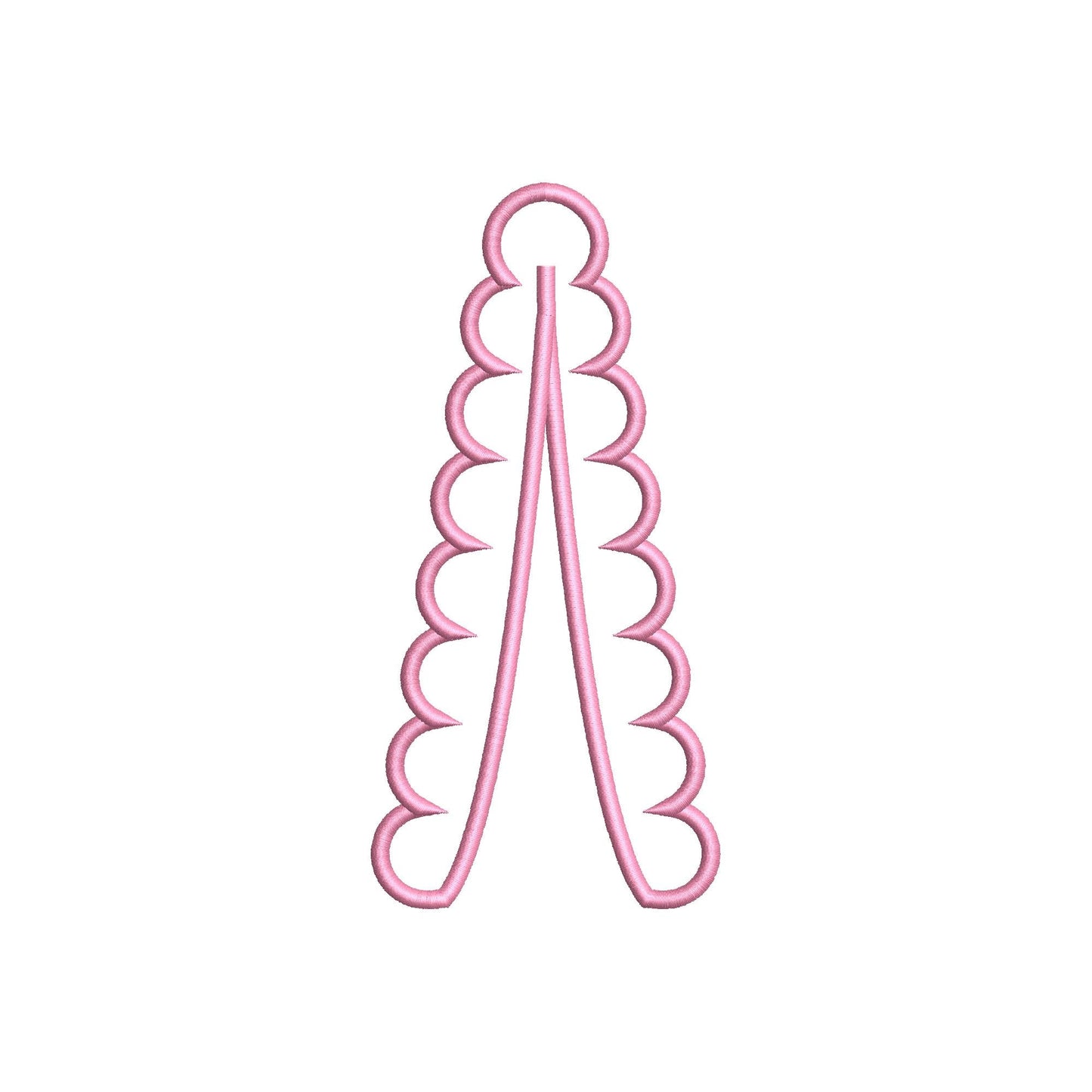 Scalloped Split Side Seam