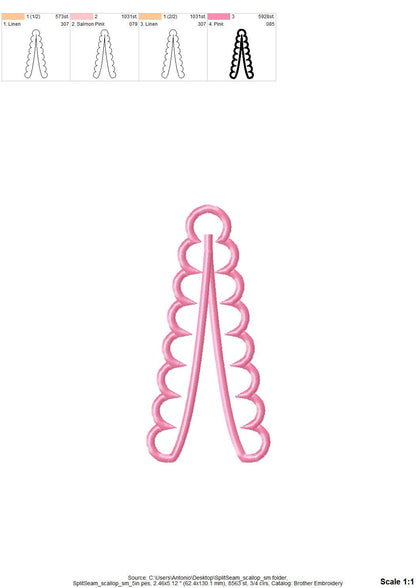 Scalloped Split Side Seam