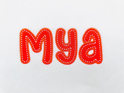 Applique Font Molly