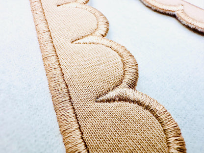 Scalloped Split Side Seam Cutout