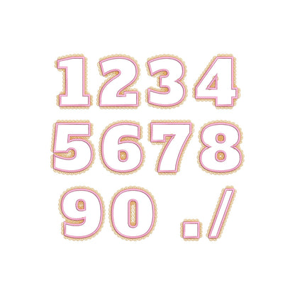 Ultra Bold Birthday Numbers with Lace