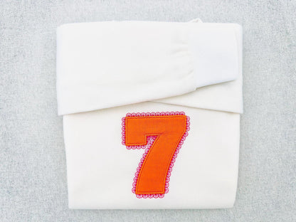 Ultra Bold Birthday Numbers with Lace