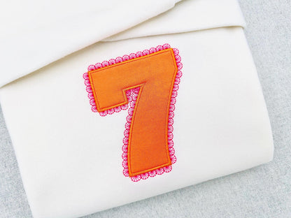 Ultra Bold Birthday Numbers with Lace