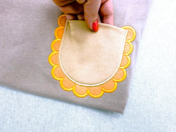 Scalloped Rounded Pocket ITH