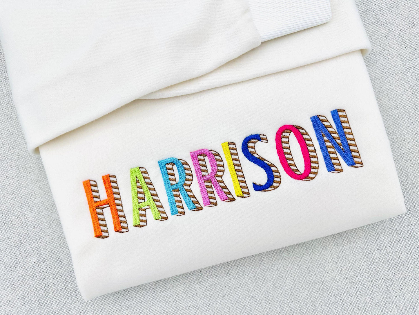 Striped Shadow Font Crystal