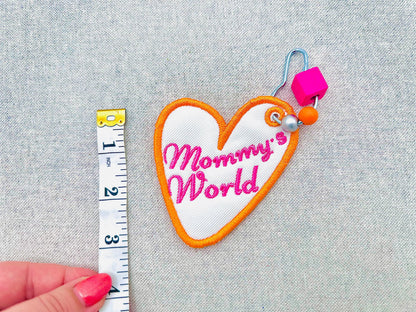 Lovely Heart Bag Tag Charm