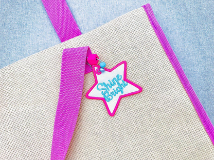 Pretty Star Bag Tag Charm