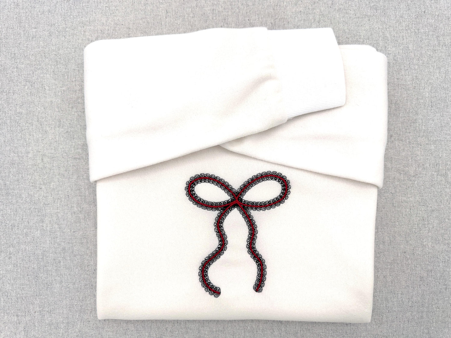 Festive Lace Ribbon Bow